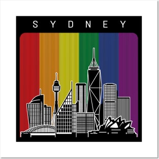 Sydney LGBT Rainbow Flag Posters and Art